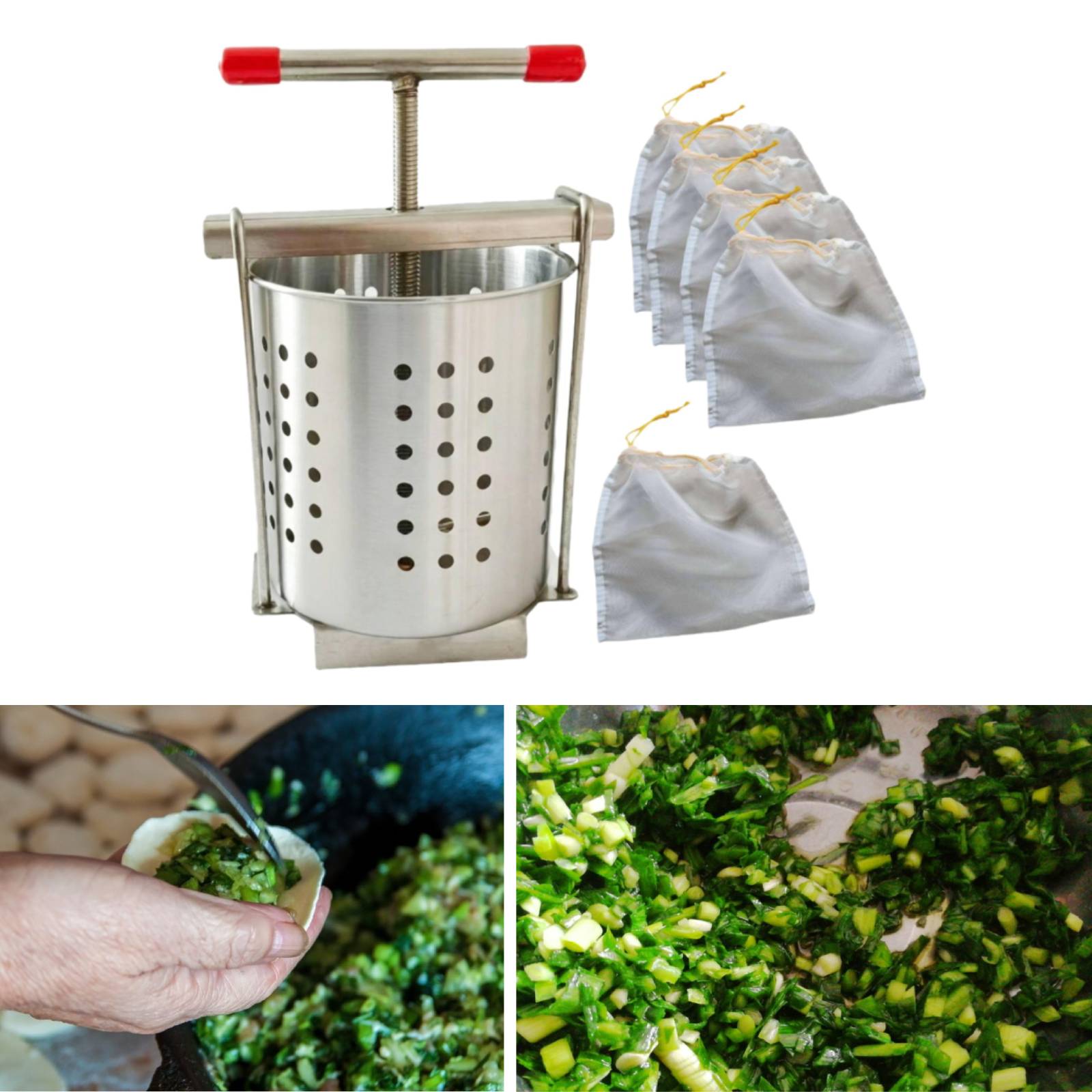 Kitchen Gadgets Dumpling Maker - Ręczna wyciskarka do soku ze stali