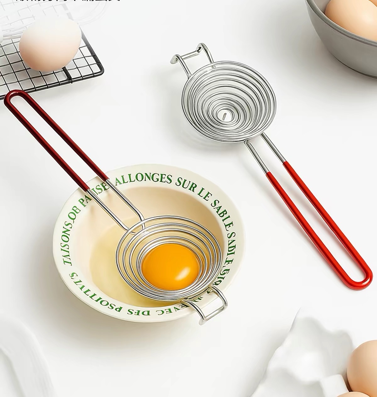 Separator białek jaj ze stali  – Egg Separator Tool recenzja i cena