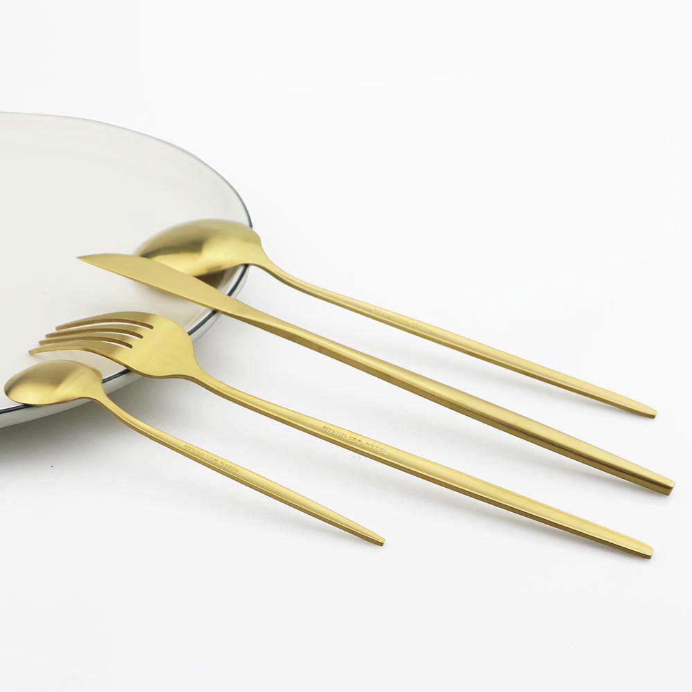 6 szt. matowych łyżek ze stali – Kitchen Gadgets Gold recenzja i cena