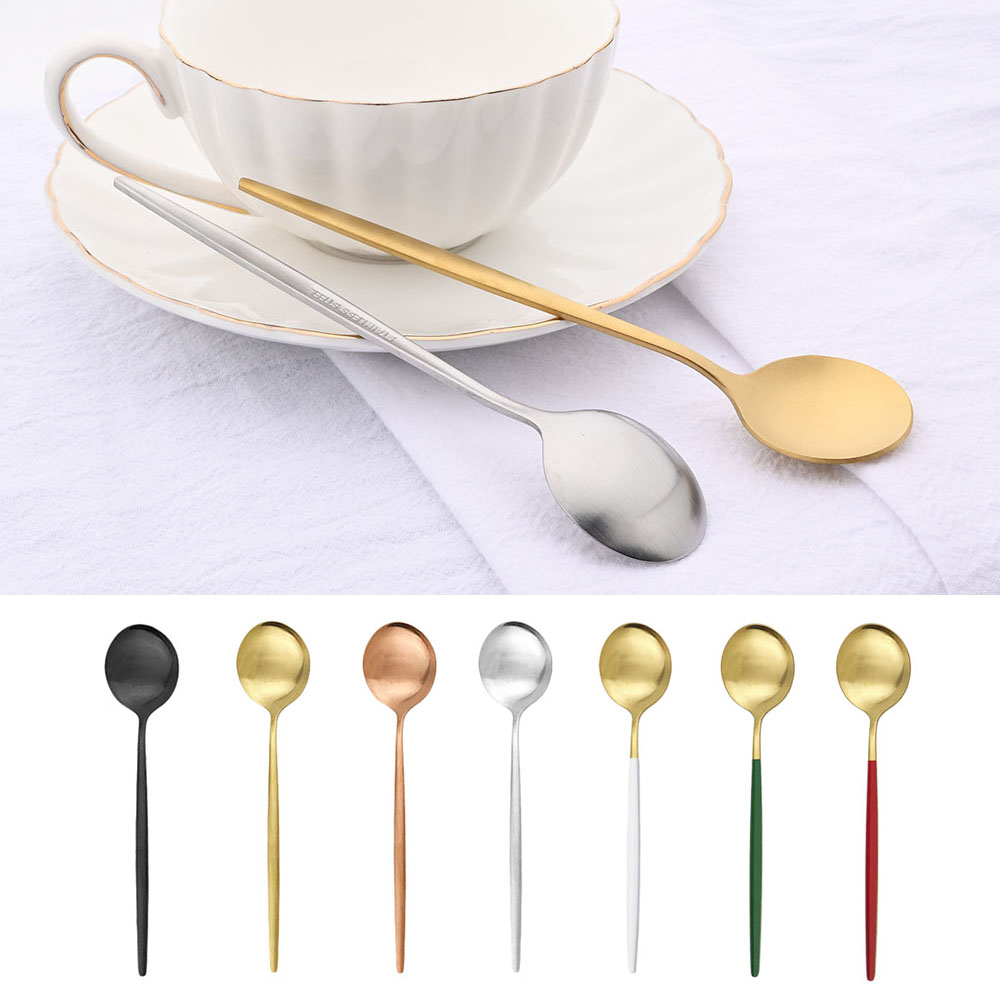 6 sztuk mała matowa łyżka herb – Kitchen Gadgets Gold recenzja i cena
