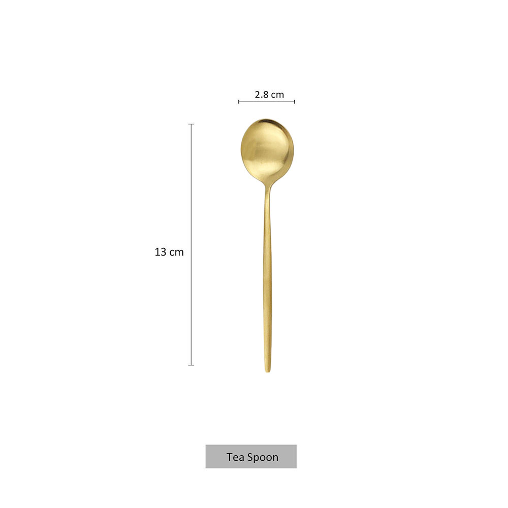 6 sztuk mała matowa łyżka herb – Kitchen Gadgets Gold recenzja i cena