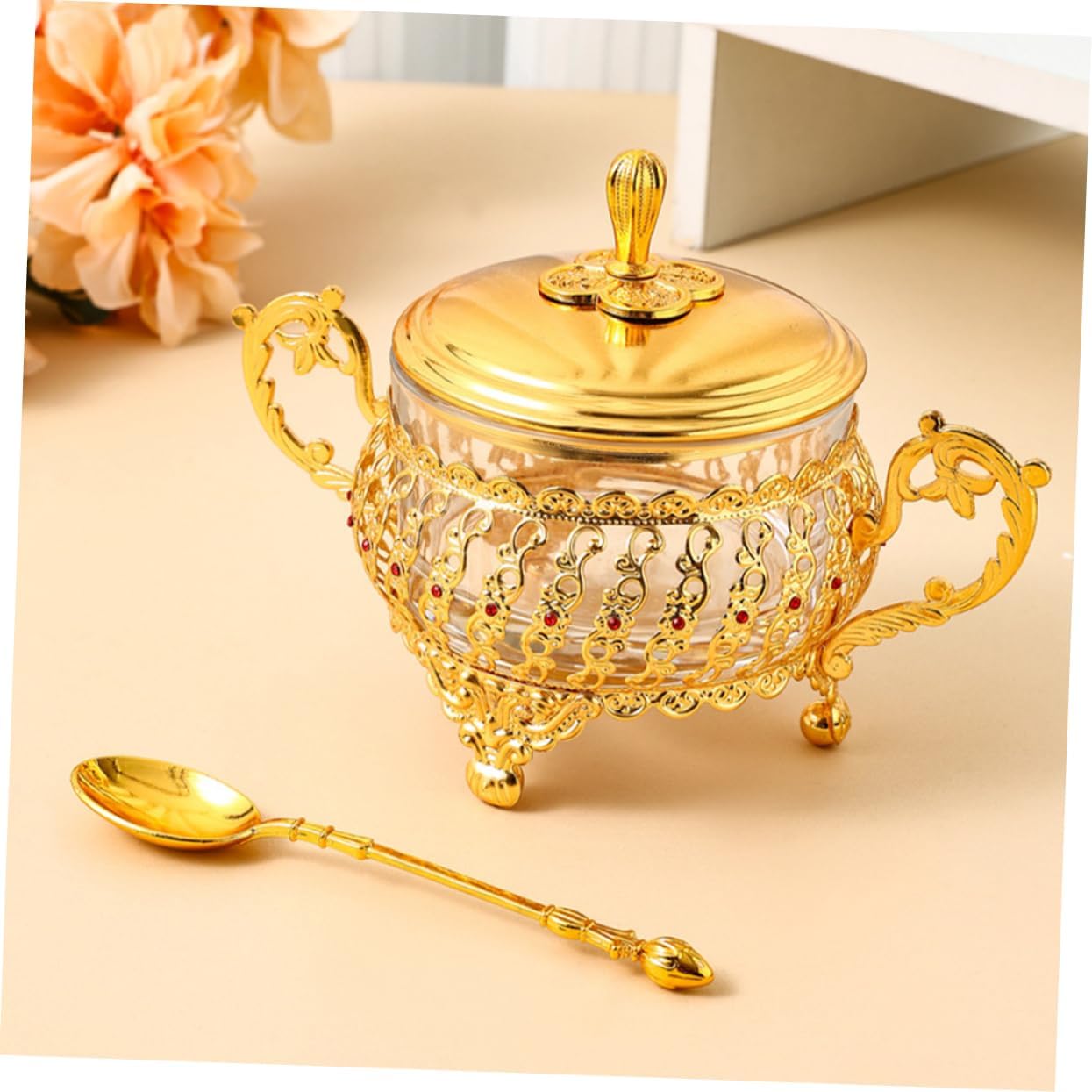 Cukiernica z pokrywką i łyżką  – Kitchen Gadgets Gold recenzja i cena